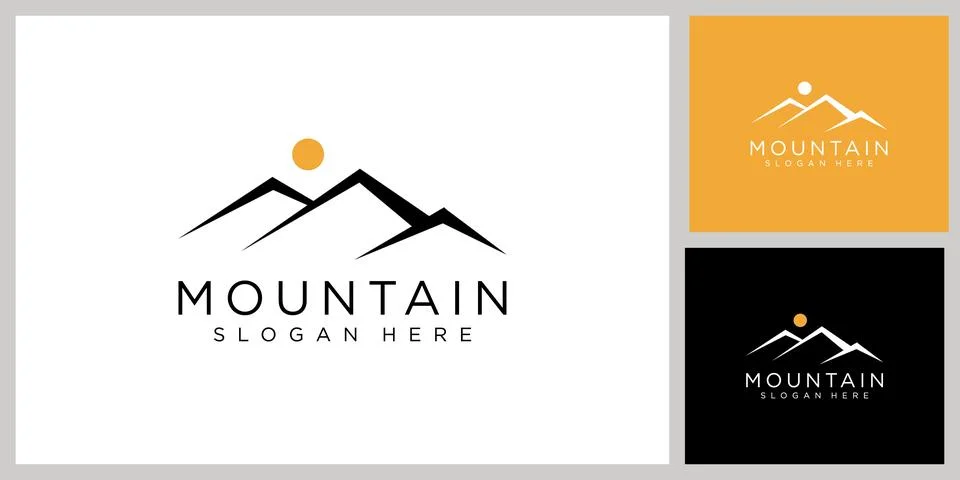 Mountain logo vector design template Stock Illustration