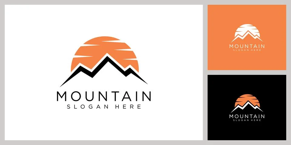 Mountain logo vector design template Stock Illustration