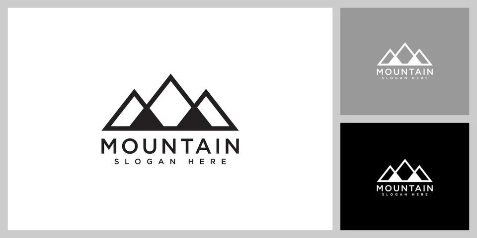 Mountain logo vector design template Stock Illustration