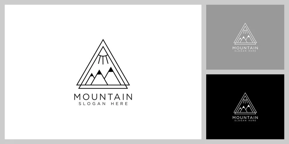 Mountain logo vector design template Stock Illustration