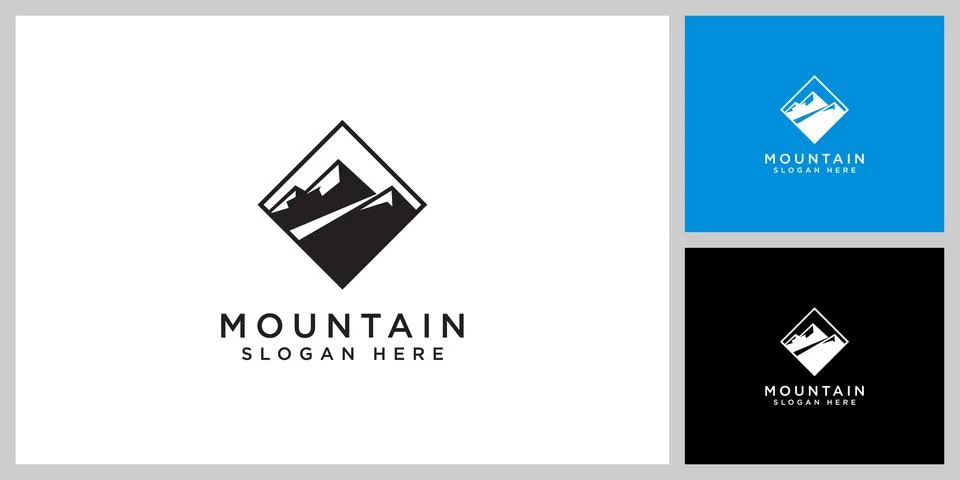 Mountain logo vector design template Stock Illustration