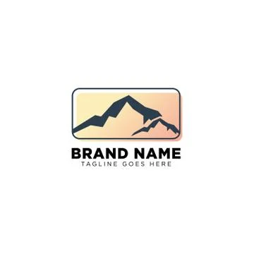 Mountain logo vector icon or symbol element isolated Stock Illustration