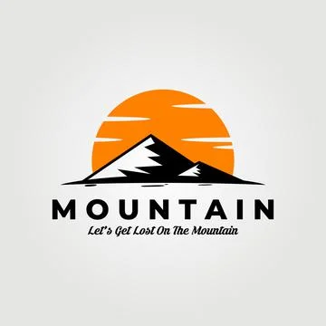Mountain logo vector illustration design Stock Illustration