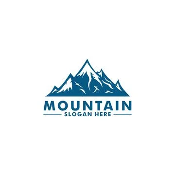 Mountain Logo Vector, Mount Logo design template Stock Illustration