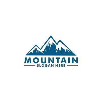 Mountain Logo Vector, Mount Logo design template Stock Illustration