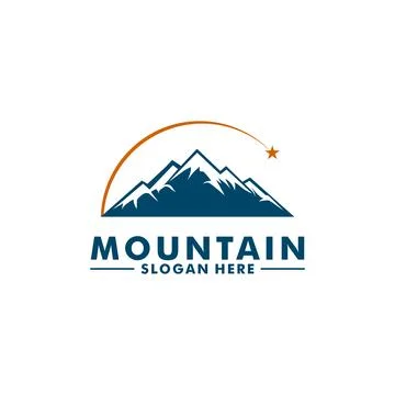 Mountain Logo Vector, Mount Logo design template Stock Illustration
