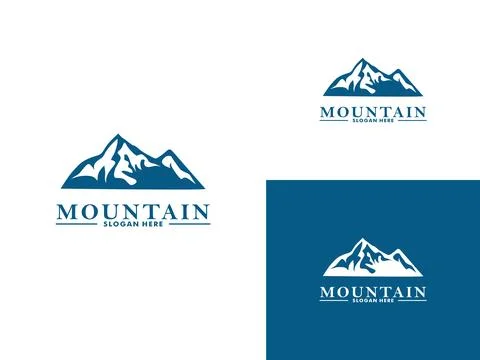 Mountain Logo Vector, Mount Logo design template Stock Illustration