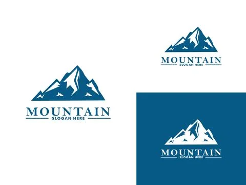 Mountain Logo Vector, Mount Logo design template Stock Illustration