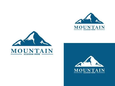 Mountain Logo Vector, Mount Logo design template Stock Illustration