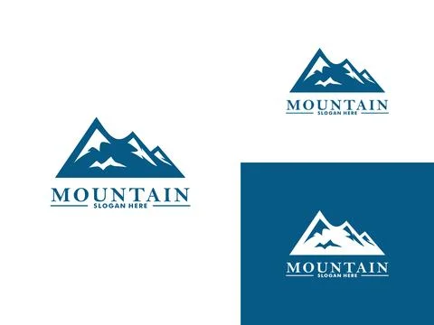 Mountain Logo Vector, Mount Logo design template Stock Illustration