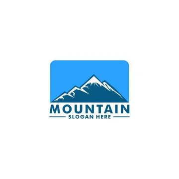 Mountain Logo Vector, Mount Logo design template Stock Illustration