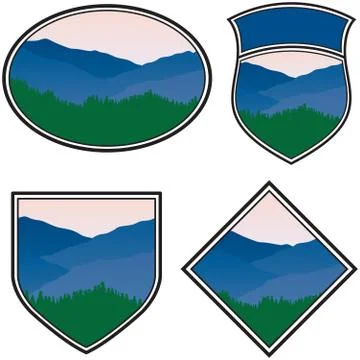 Mountain Logos Illustration