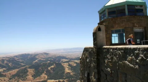 Mountain Lookout Stock Footage 737856