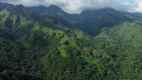 Mountain lorokan aerial left up Video stock 263300746