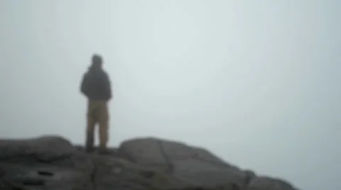 Mountain Man out of Focus 動画素材 37112805