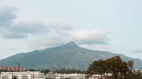The mountain marbella emblematic Stock Footage 233684514