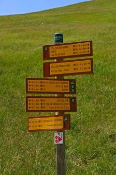 Mountain Markers Stock Photos