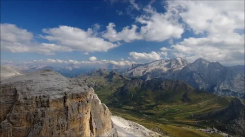 Mountain Marmolada in Alps Stock Footage 58326200