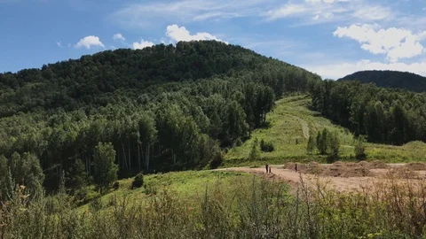 A mountain meadow 2 库存影片 92737131