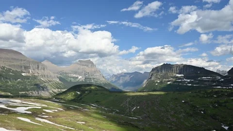 Mountain Meadow - Rolling Clouds Timelapse - 4K, Montana, USA 스톡 동영상 221460507