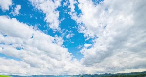 Mountain meadow time-lapse at the summer or autumn time. Wild nature and rural Stock Footage 169655609