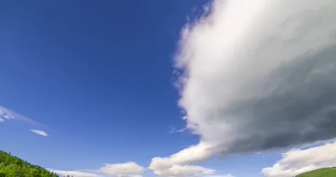 Mountain meadow time-lapse at the summer or autumn time. Wild nature and rural Stock Footage 169662320
