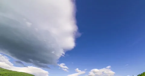 Mountain meadow time-lapse at the summer or autumn time. Wild nature and rural Stock Footage 291921228