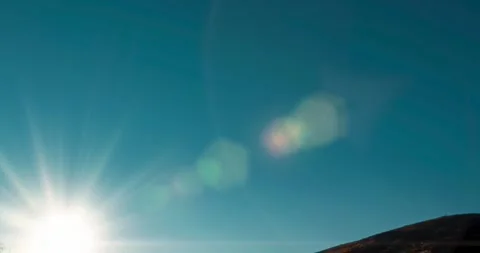 Mountain meadow time-lapse at the summer or autumn sunset time. Wild nature and Stock Footage 310718619