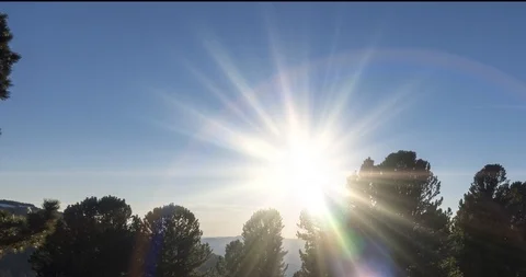 Mountain meadow timelapse. Wild nature and rural field. Clouds, trees, green Stock Footage 127380596