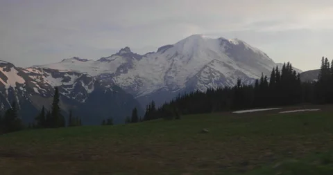 Mountain Meadows At Sunset Stock Footage 165266268