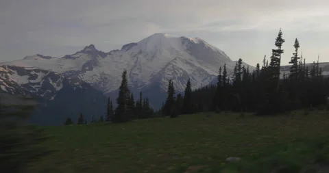 Mountain Meadows At Sunset Stock Footage 165266285