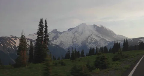 Mountain Meadows At Sunset Stock Footage 165267453
