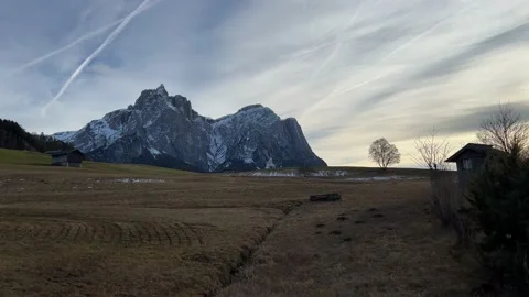 Mountain with melting snow Stock Footage 232540594