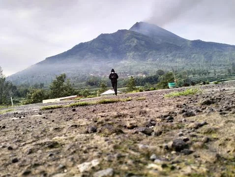 Mountain merapi 库存照片