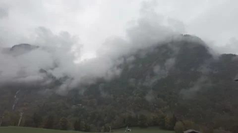 Mountain in the mist Stock Footage 231252261