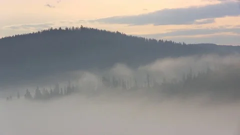 Mountain morning before sunrise. Stock Footage 70406583