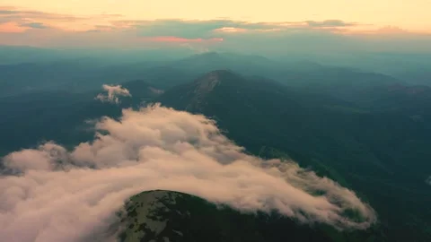 Mountain morning of Ukraine Stock Footage 170752020