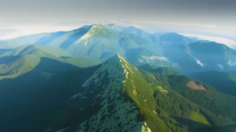 Mountain morning of Ukraine Stock Footage 170752986