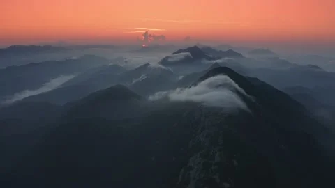 Mountain morning of Ukraine Stock Footage 170753855