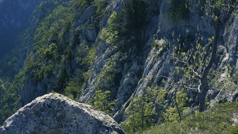 Mountain movement to Landscape in Austria Stock Footage 112778117