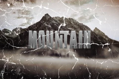 Mountain Nature Background Stock Illustration