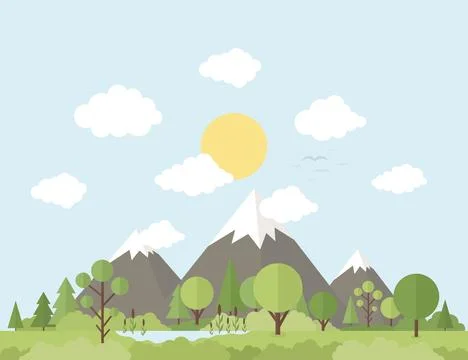 Mountain nature Stock Photos