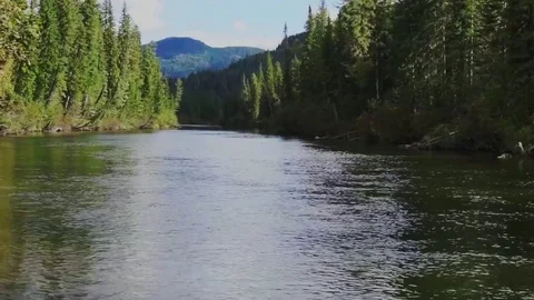 Mountain near the river Stock Footage 81662182