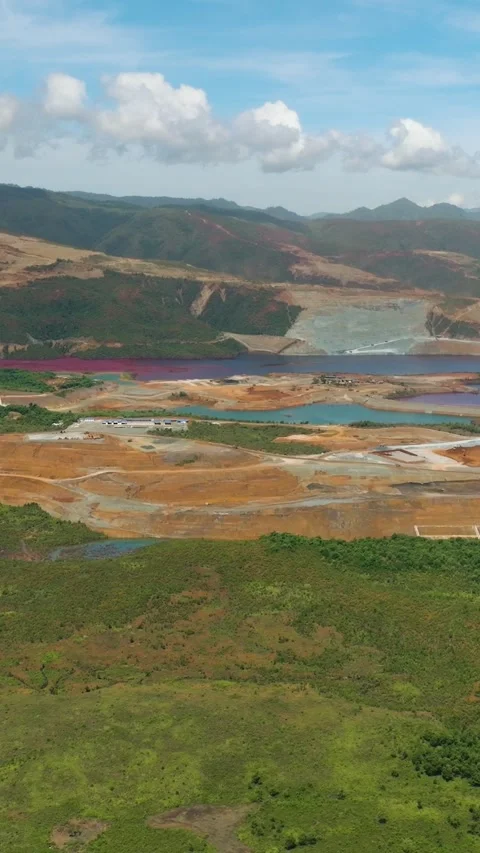 Mountain with Nickel mining in the Philippines. Stock Footage 345670921