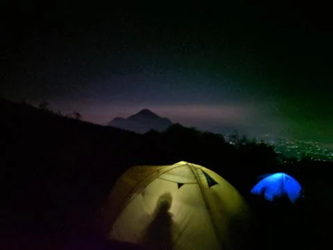 Mountain Night 스톡 사진
