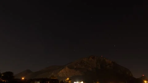Mountain Night Timelapse - Northern Italy Stock Footage