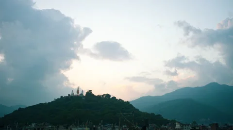 Mountain Nightfall and sunset Timelapse. Stock Footage 49623561