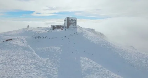 Mountain observatory Carpathians Stock Footage 93898025