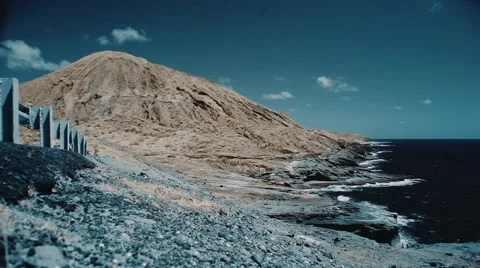 Mountain on the ocean Stock-Footage 42745071