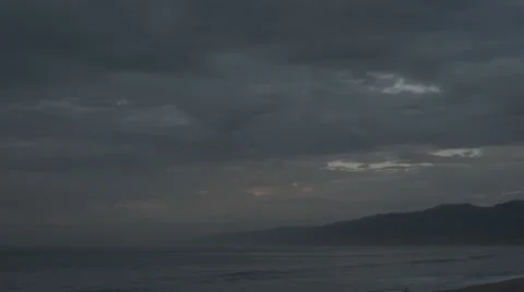 Mountain, Ocean with Moving Clouds TL RAW 스톡 동영상 41588998